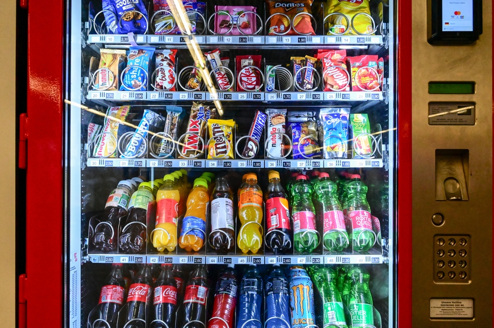 Vienna,,austria,,20,september,2023:,vending,machine.,self Service,machine,for